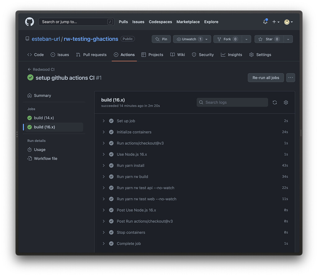 [Guide] Running Redwood Tests and Migrations on Github Actions - Show ...